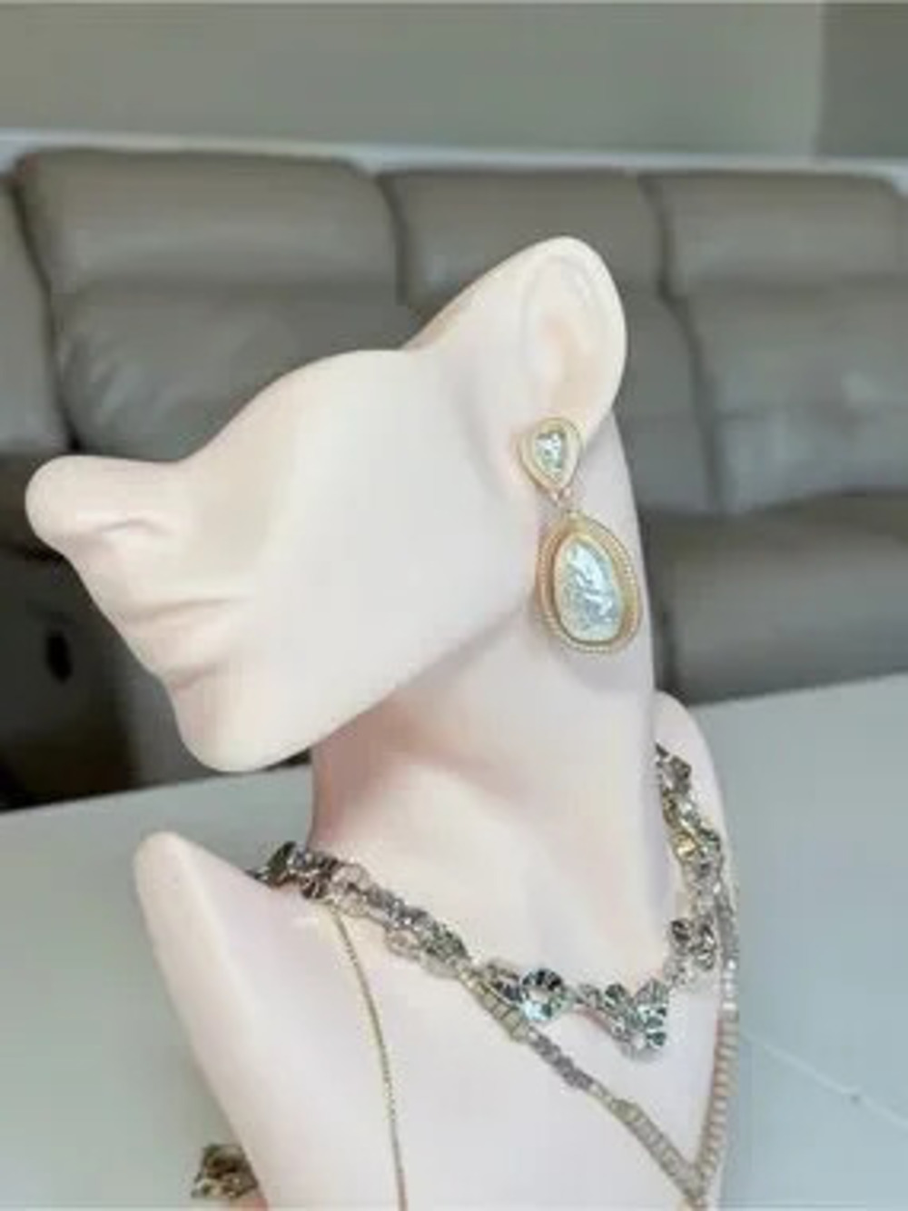 Bohemian Gold and Silver Drop Earrings